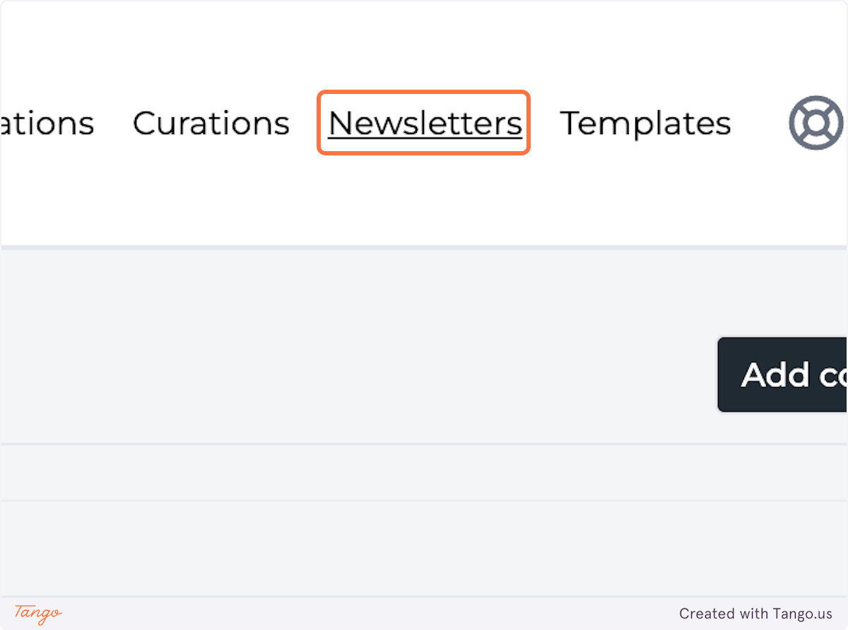 Then you will navigate to your Newsletters